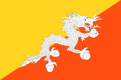 Drapeau du Bhoutan